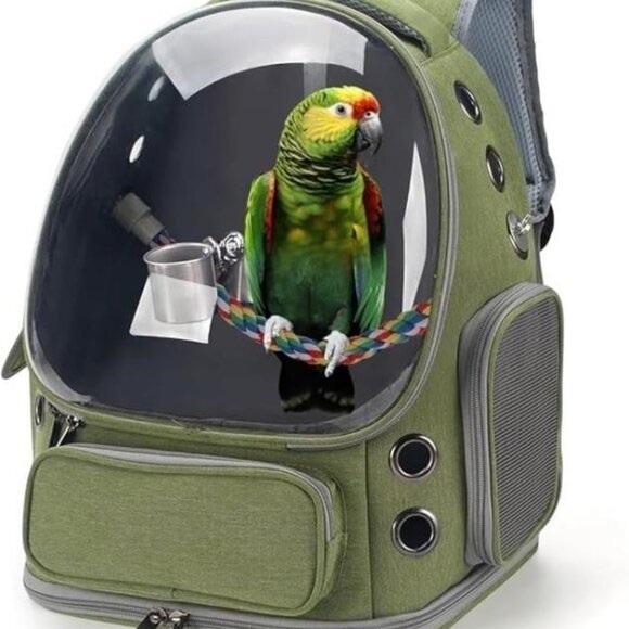 Bird Stand Travel Cage with Stand with Standing Perch and Stainless Steel Tray - Picture 7 of 7